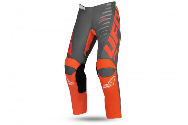 Ufo Pantaloni Da Moto Grigio/arancio Unisex